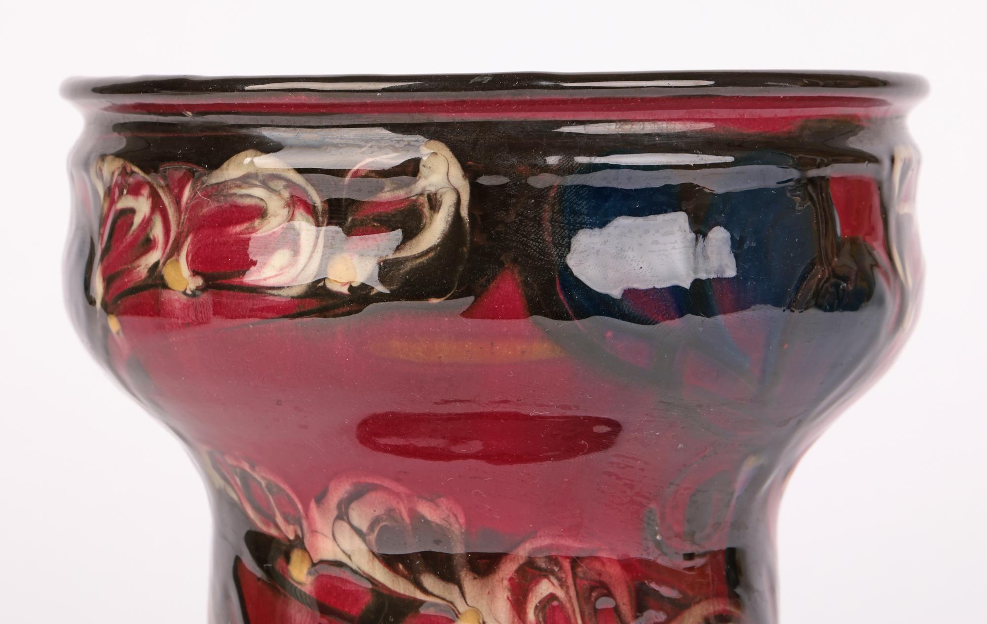 Vase abstrait en poterie d'art Eiler Londal de Danico Skronvirke en vente 7