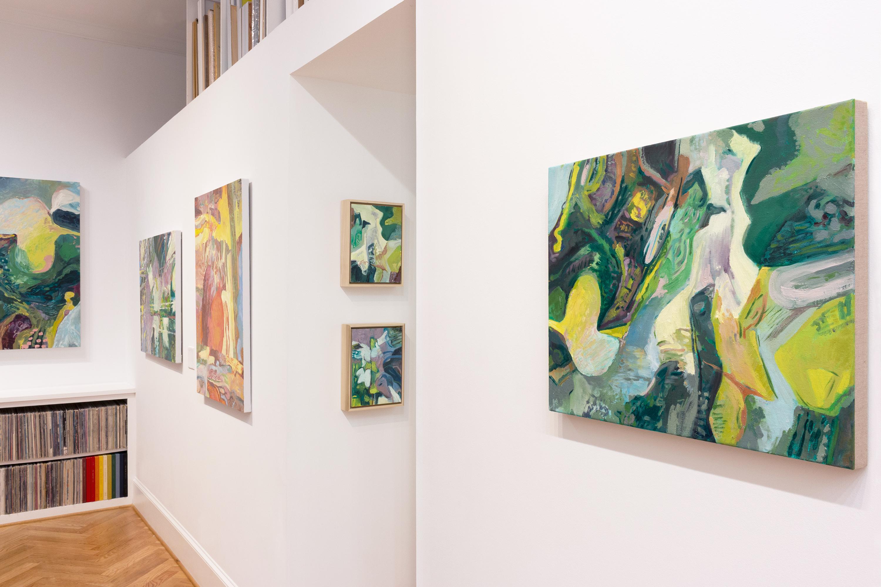 This painting is a colorful abstract landscape featuring yellow, green, orange, blue and purple.


Eilis Crean is inspired by the works of Honoré-Victorin Daumier, Evie Hone, Patrick Pye, Milton Avery, William Kentridge, Joan Snyder, Jennifer
