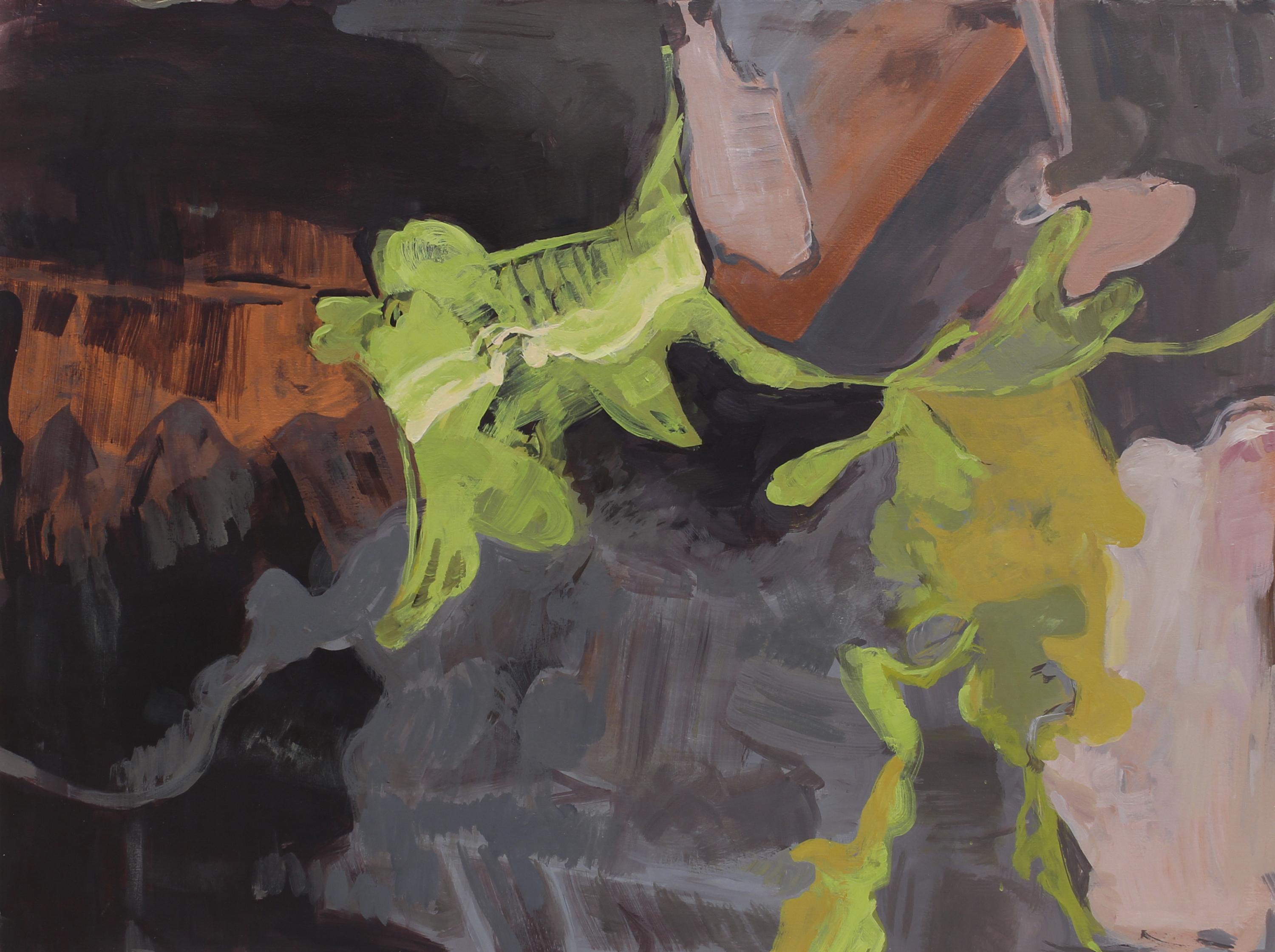 Eilis Crean Abstract Painting - "Dream Abstraction #14" - abstract painting - colorful work on paper