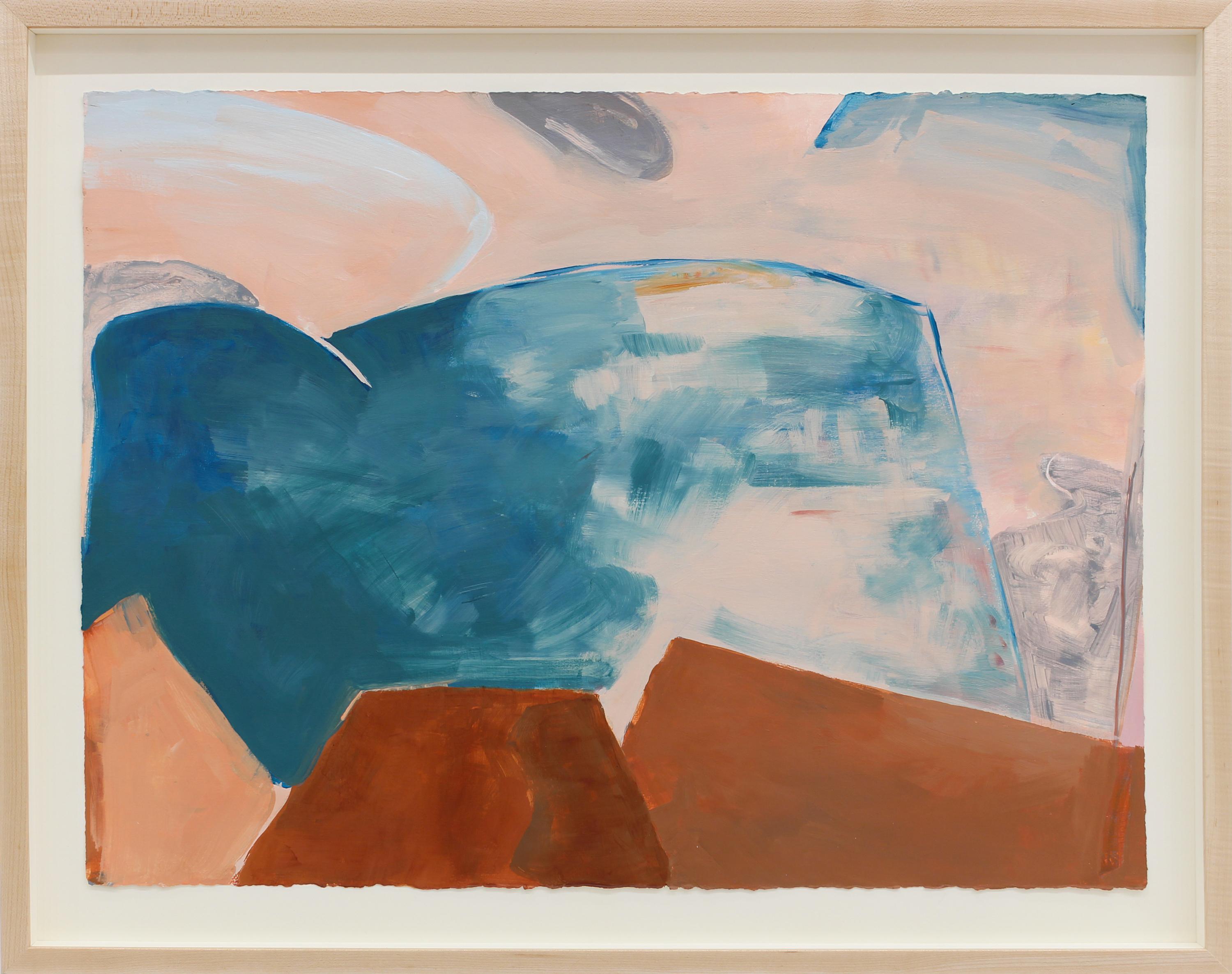 „Dream Abstraction #27“ – abstraktes Gemälde – farbenfrohes Werk auf Papier – Painting von Eilis Crean