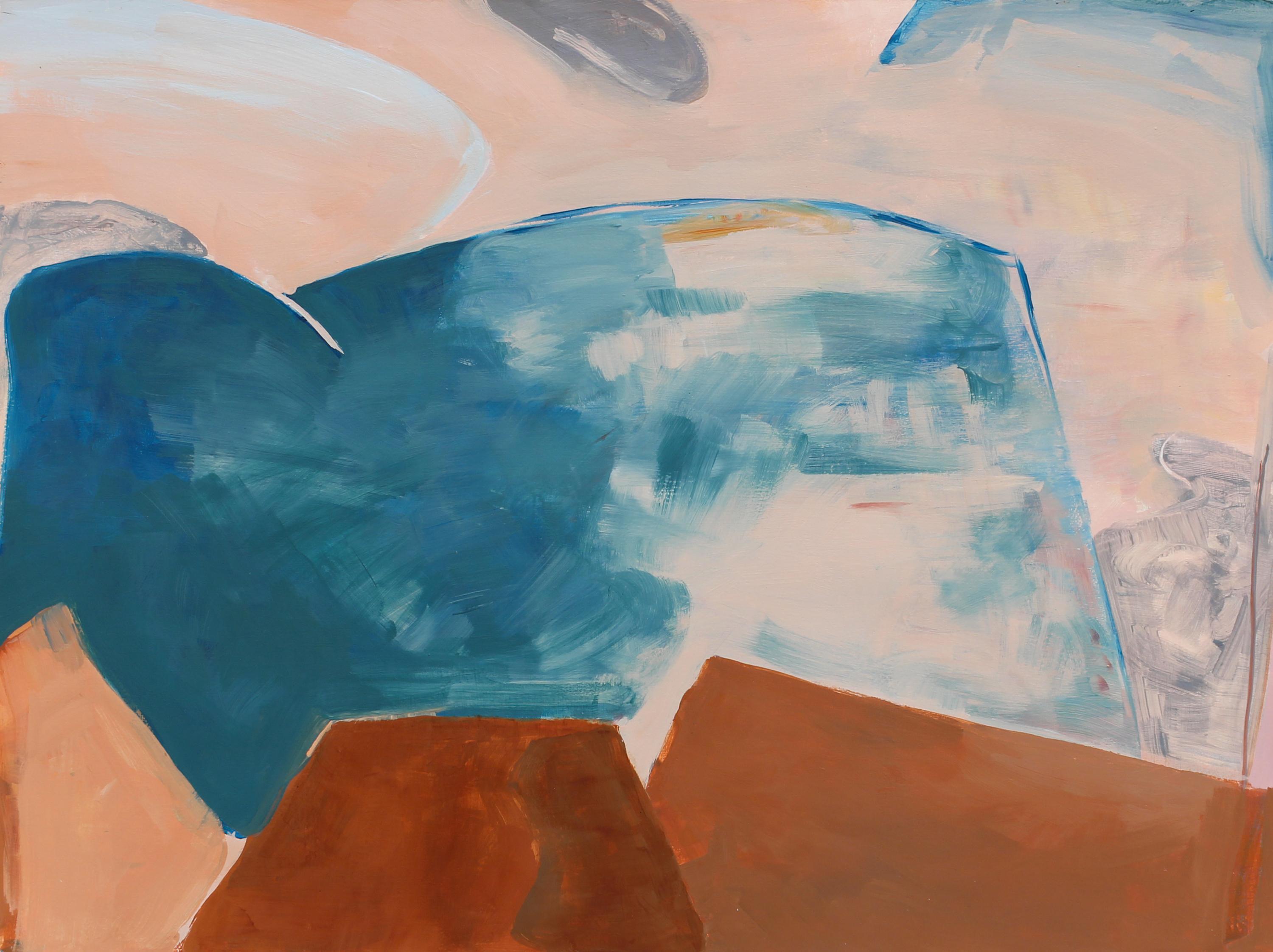 Abstract Painting di Eilis Crean - "Dream Abstraction #27" - pittura astratta - opera colorata su carta
