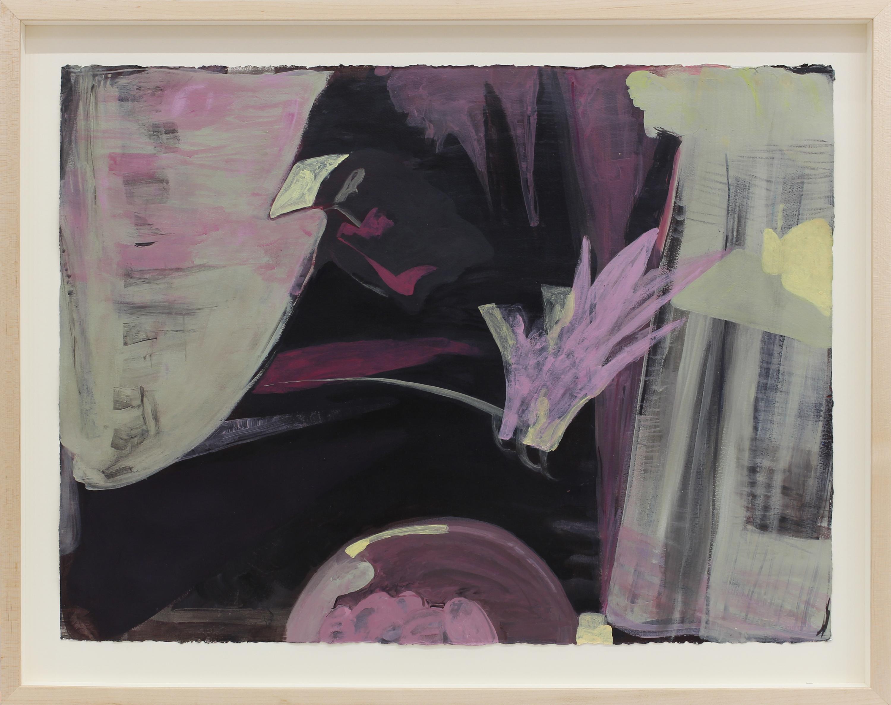 „Dream Abstraction #3“ – abstraktes Gemälde – farbenfrohes Werk auf Papier – Painting von Eilis Crean