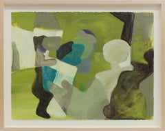 "Dream Abstraction #60" - pittura astratta - opera colorata su carta