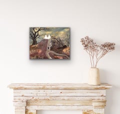 Art de style naïf aux couleurs d'hiver de l'artiste irlandais contemporain