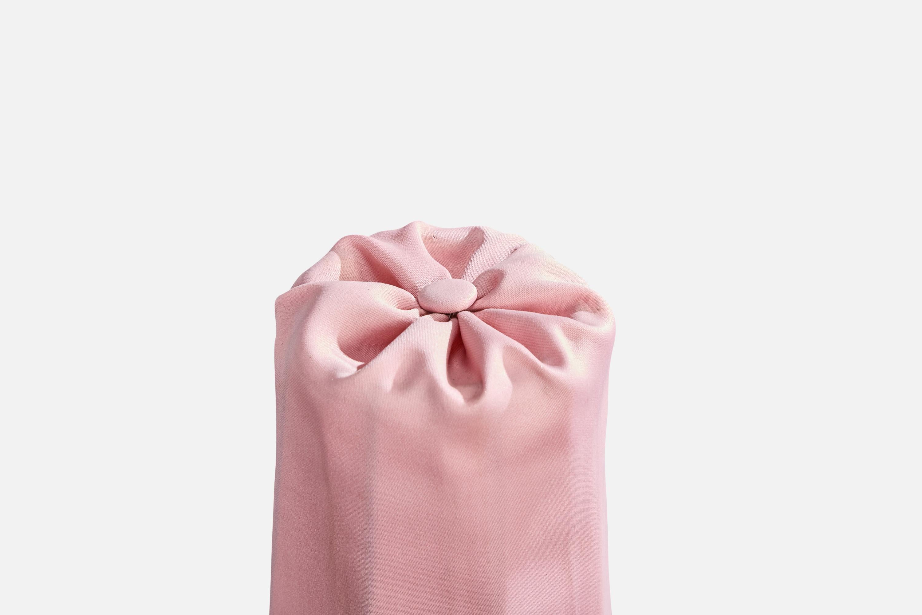 Einar Bäckström, Lámparas de mesa, latón, tela, Suecia, años 40 Latón en venta