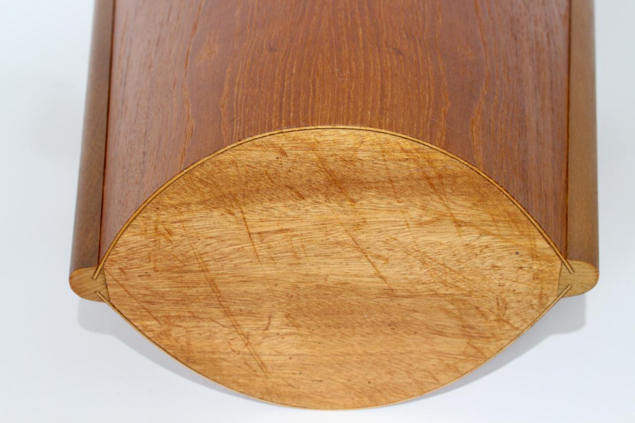 Einar Barnes für P. S. Heggen, Papierkorb mit Henkel aus Teakholz im Angebot 9