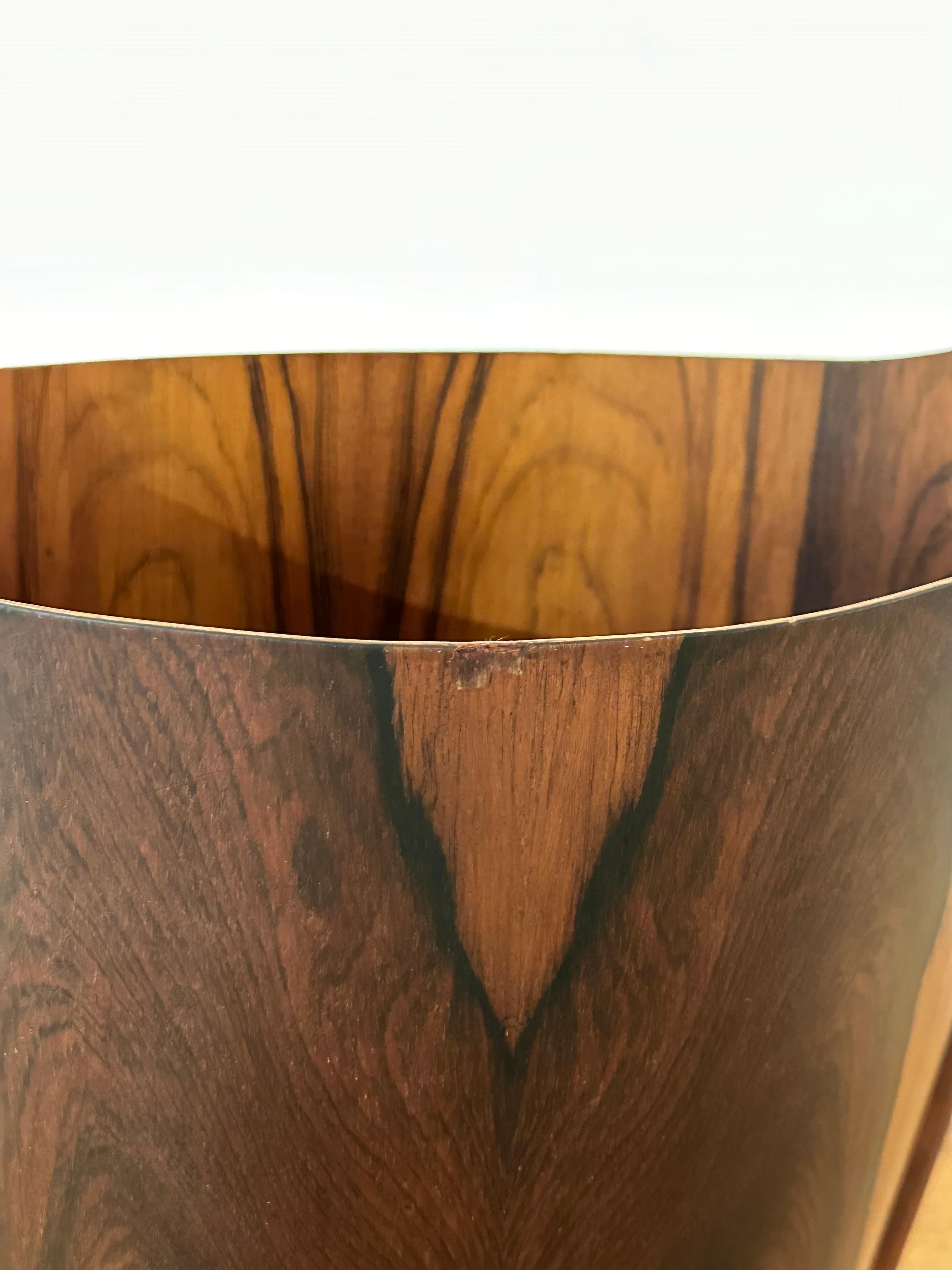 Einar Barnes for p.s. Heggen Scandinavian Modern Rosewood Wastebasket 5