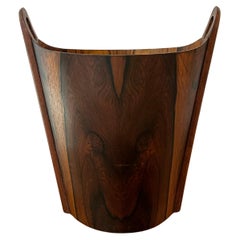 Retro Einar Barnes for p.s. Heggen Scandinavian Modern Rosewood Wastebasket