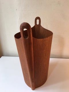 Einar Barnes for P.S. Heggen Teak Waste Basket