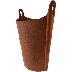 Einar Barnes for P.S. Heggen Teak Waste Basket