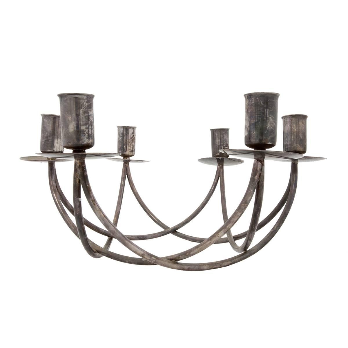 Rare Candelabra Sculpture Mid Century Danish Design