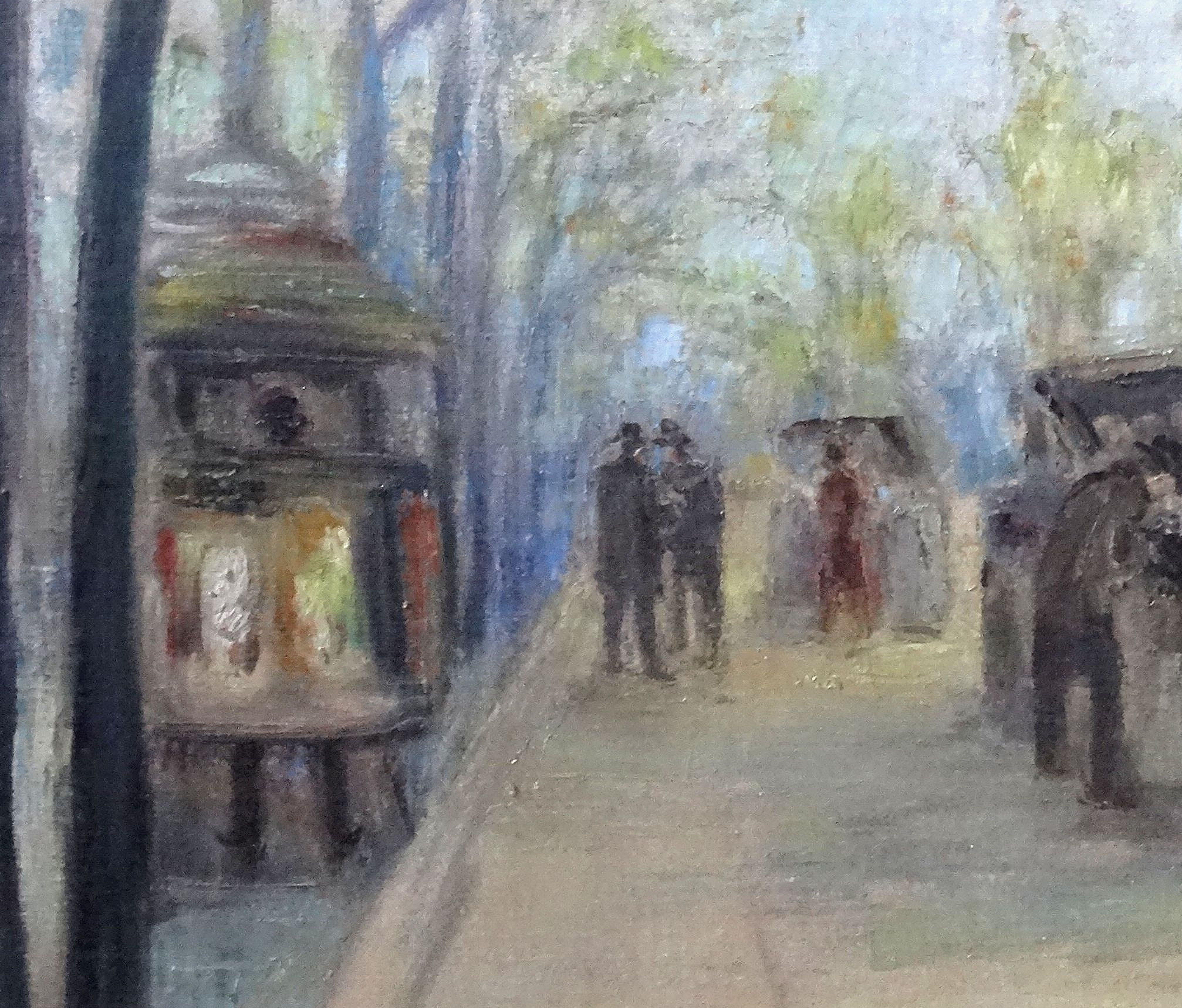 Blick auf Notre Dame. Öl auf Leinwand, 100x132 cm im Angebot 1