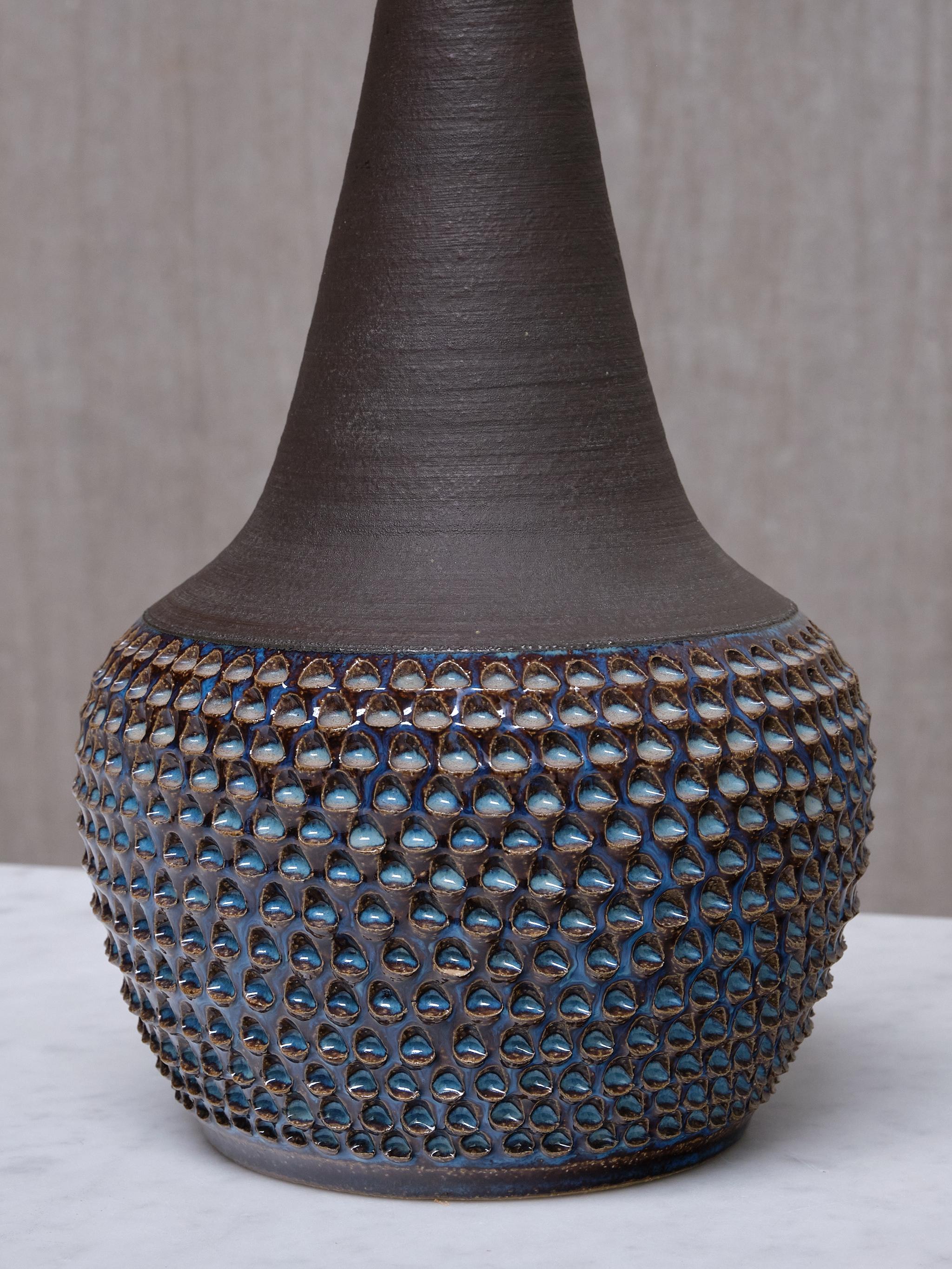 Scandinave moderne Lampe de table en céramique Einar Johansen, modèle 3048, Søholm Stentøj, Danemark, années 1960 en vente