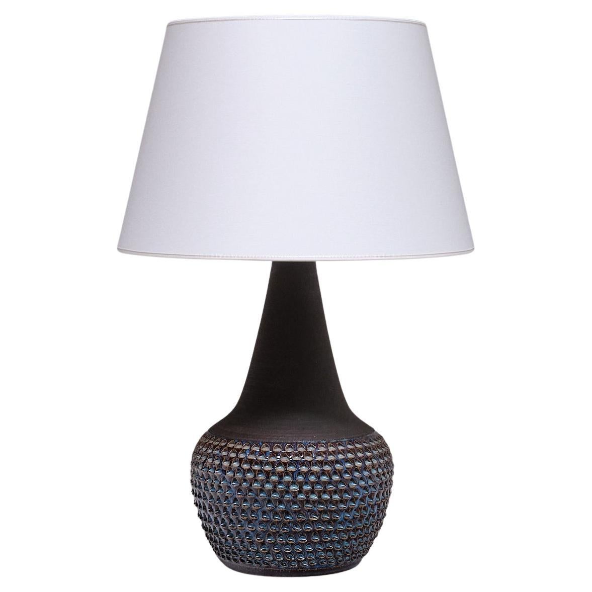 Lampada da tavolo in ceramica di Einar Johansen, modello 3048, Søholm Stentøj, Danimarca, anni '60