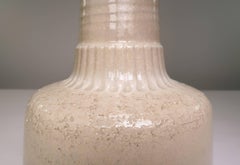 Einar Johansen for Danish Soholm Warm Beige Handmade Ceramic Table Lamp, 1960s