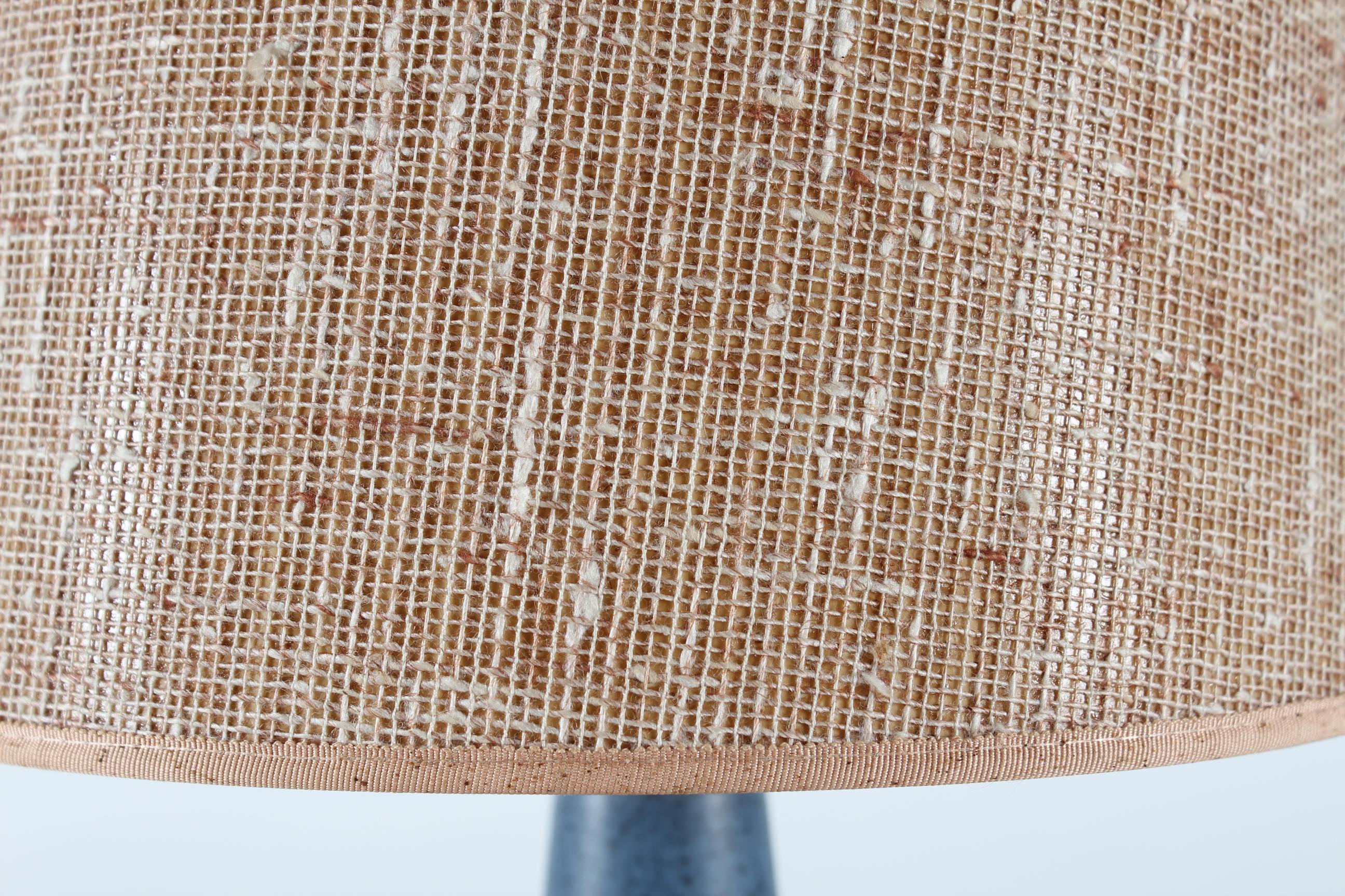 Einar Johansen for Søholm, Blue Ceramic Table Lamp, Denmark Mid-century 1960s In Good Condition In Silkeborg, Silkeborg