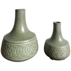 Einar Johansen for Søholm Scandinavian Stoneware Vases Set, 1960s