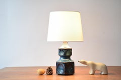 Einar Johansen for Søholm Sculptural Table Lamp Blue Danish Midcentury:: 1960s