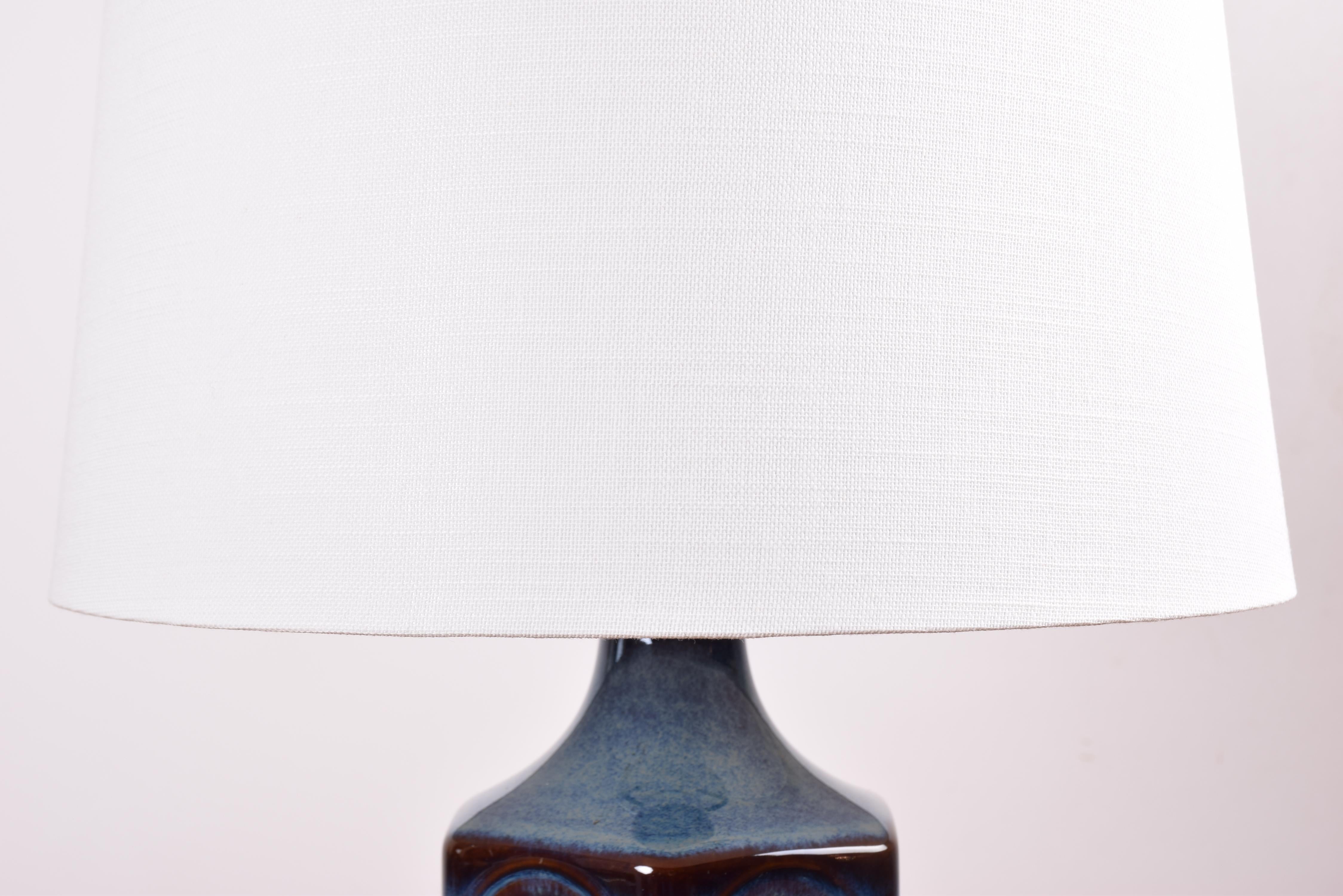 Einar Johansen for Søholm Sculptural Table Lamp Blue Danish Midcentury, 1960s 2