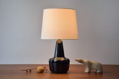 Einar Johansen for Søholm Sculptural Table Lamp Blue Star Shaped, Danish 1960s