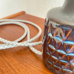 Einar Johansen for Søholm Stentøj — Danish Stoneware Table Lamp, Blue Series