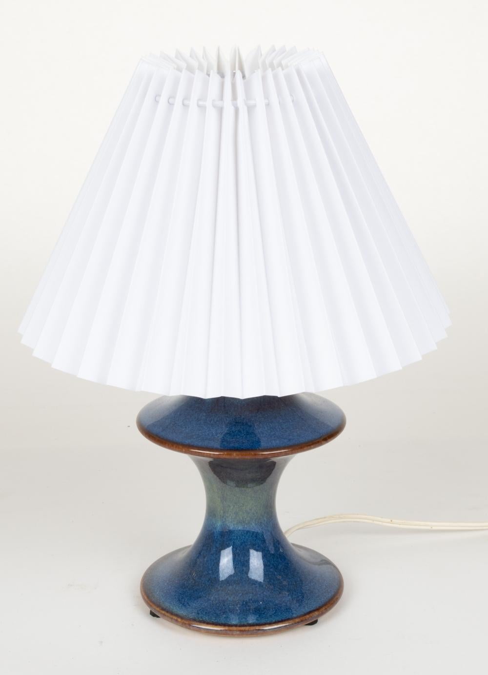 Scandinavian Modern Einar Johansen for Soholm Stentoj Ceramic Table Lamp