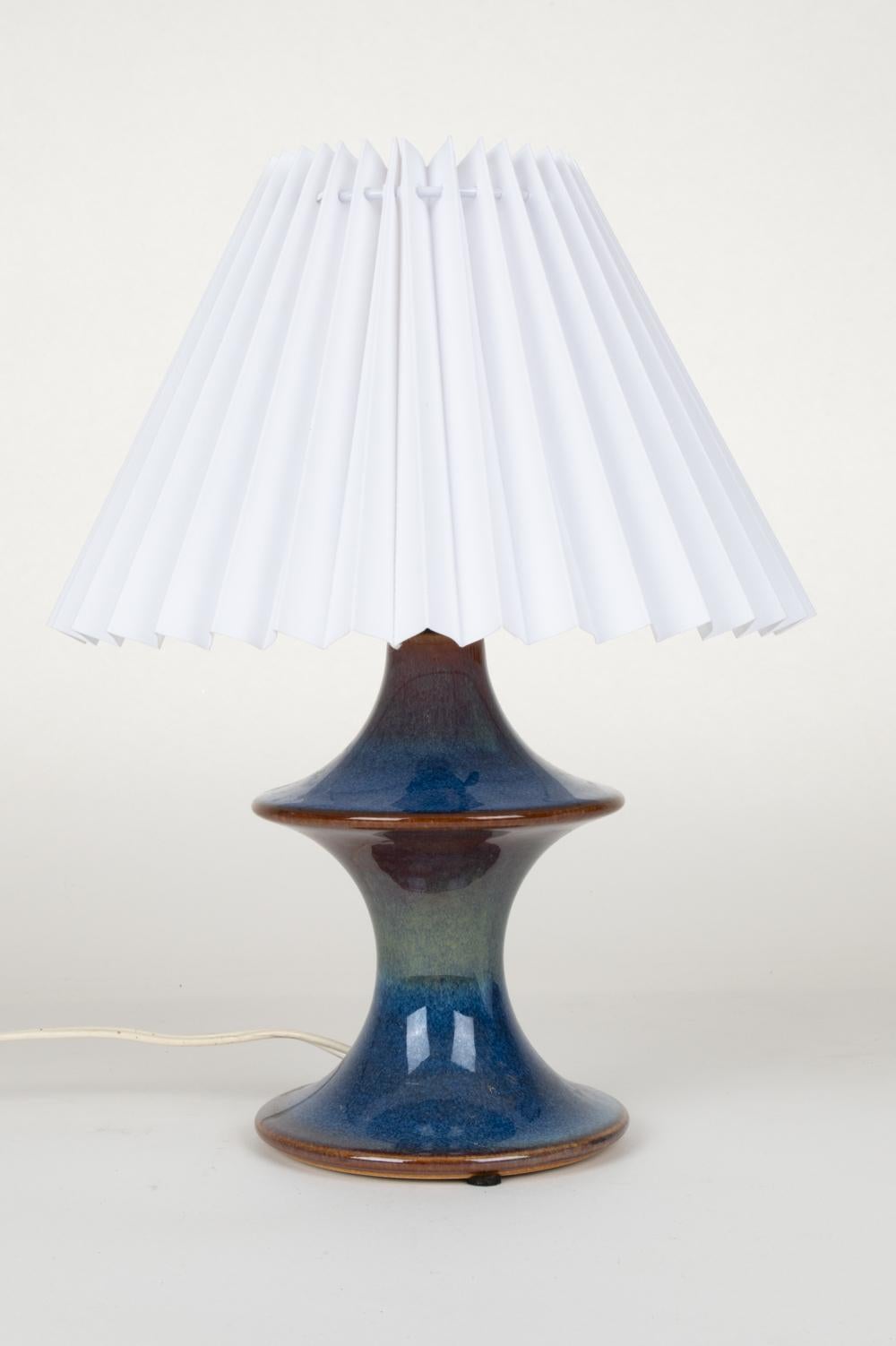 Glazed Einar Johansen for Soholm Stentoj Ceramic Table Lamp