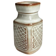 Einar Johansen Grafische graue Keramikvase für Søholm, 1960er Jahre