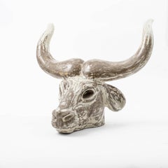 Einar Johansen Rare Stoneware Watussi Ox Head