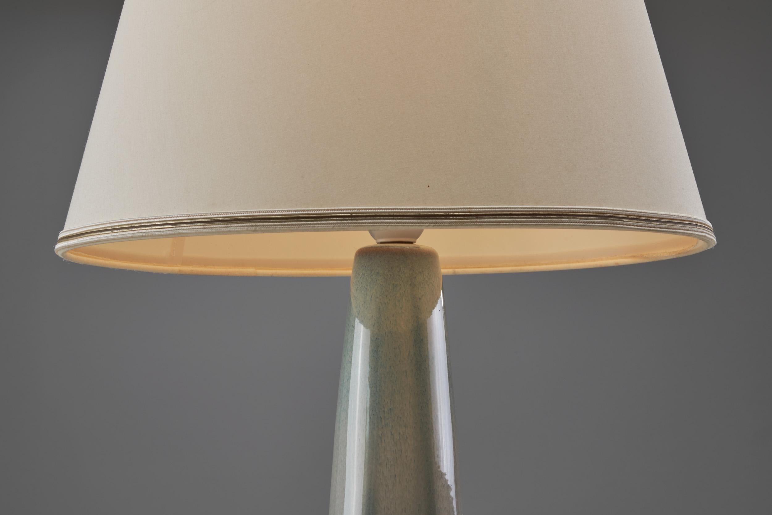 Einar Johansen Stoneware Table Lamp for Søholm Stentøj Bornholm, Denmark 1960s For Sale 7