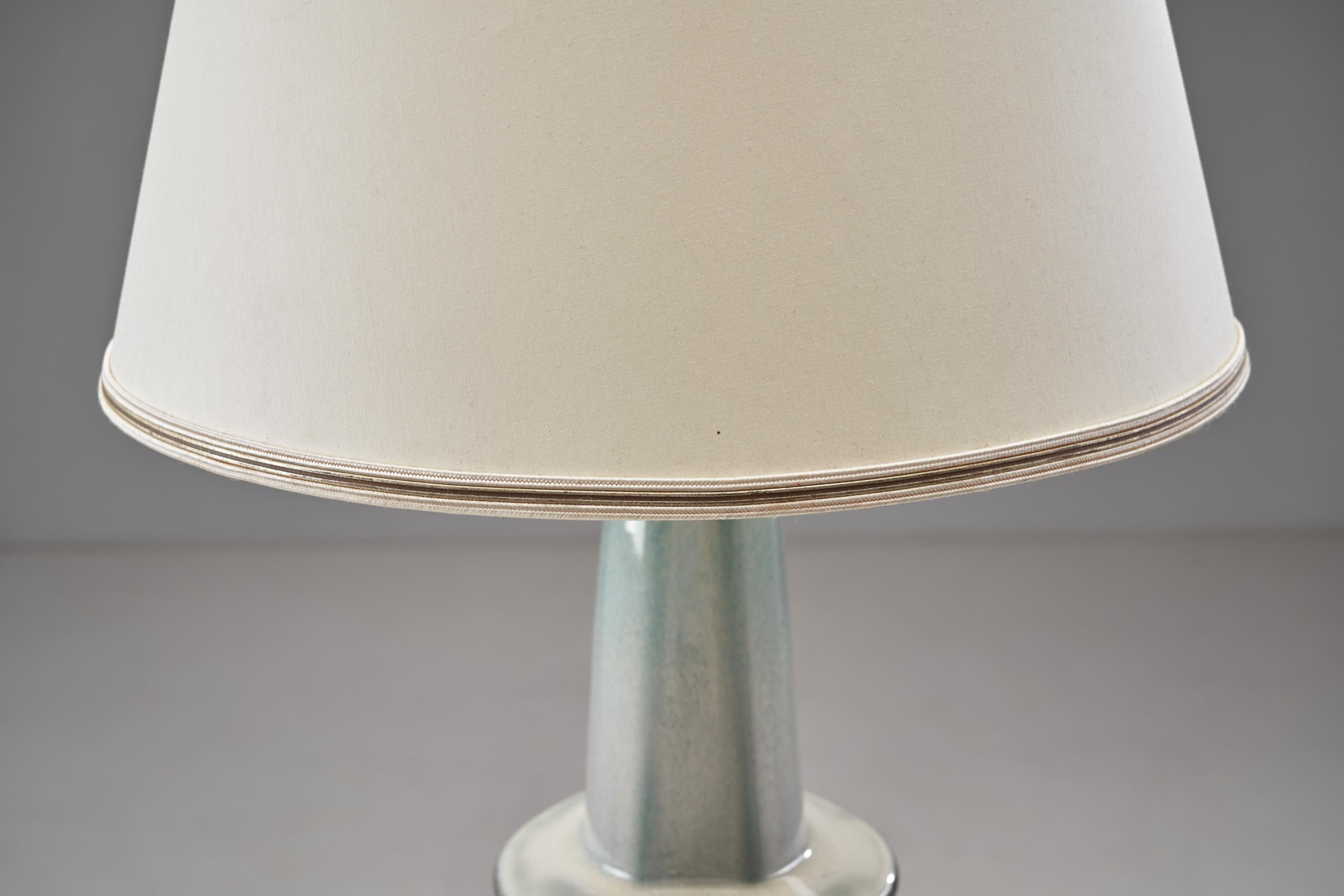 Einar Johansen Stoneware Table Lamp for Søholm Stentøj Bornholm, Denmark 1960s For Sale 8
