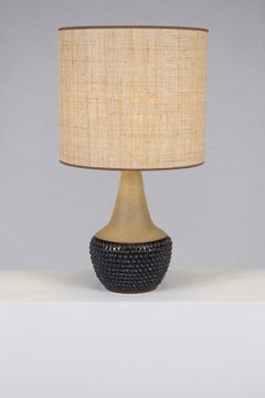 Einar Johansen, Table Lamp, Glazed and Unglazed Stoneware, Söholm Stentöj, 1960s