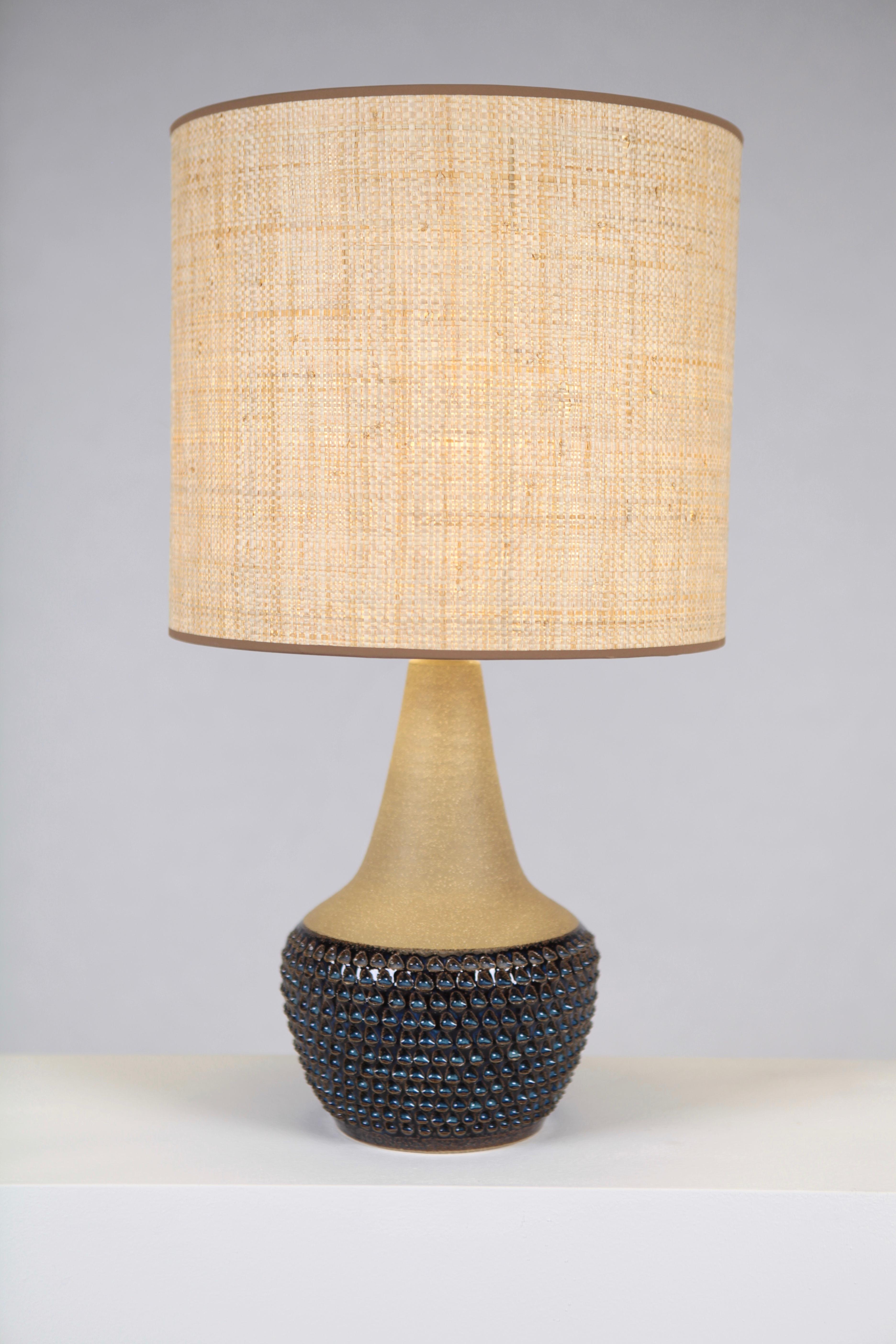 Einar Johansen, Table Lamp, Glazed and Unglazed Stoneware, Söholm Stentöj, 1960s In Good Condition In Berlin, DE
