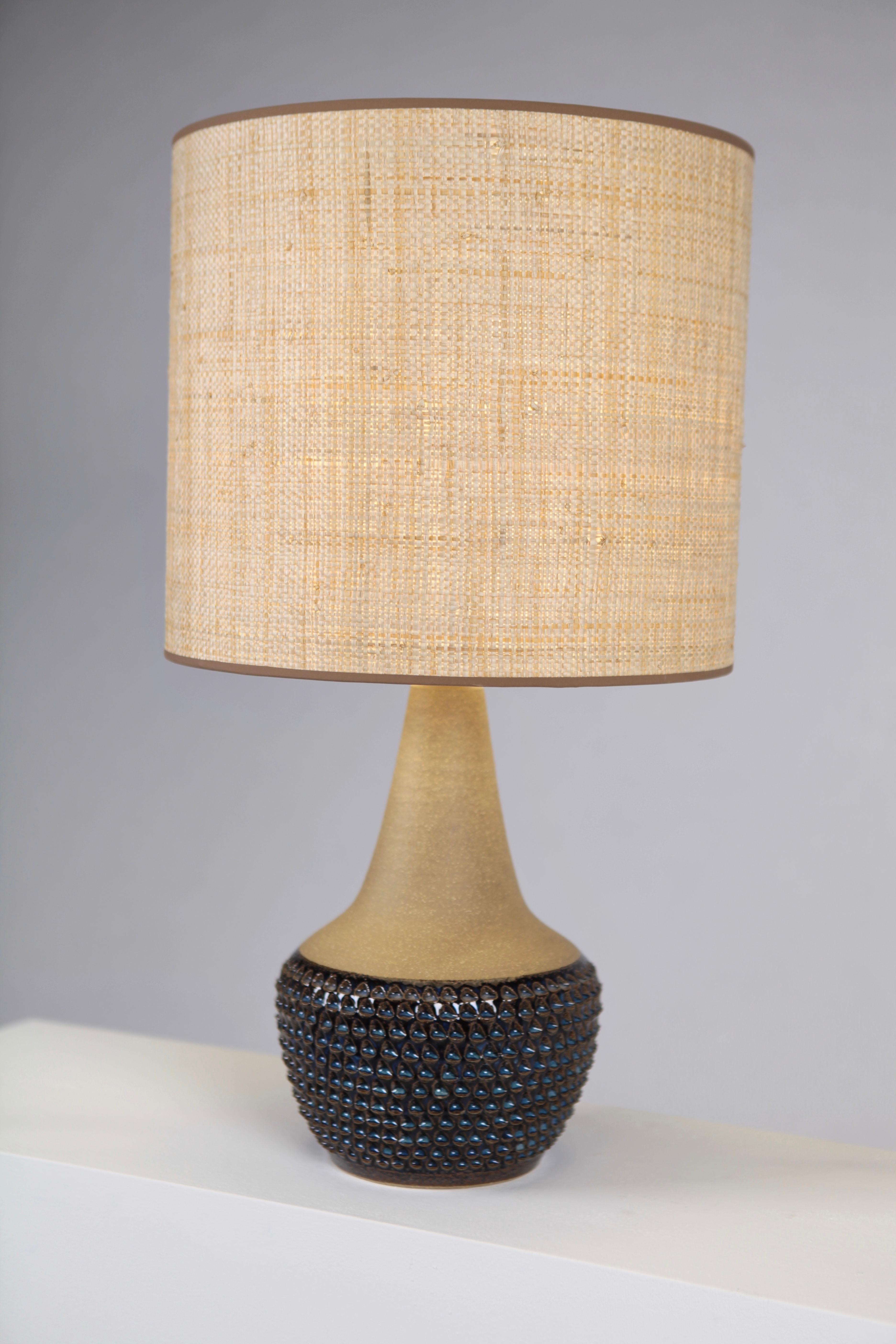 Mid-20th Century Einar Johansen, Table Lamp, Glazed and Unglazed Stoneware, Söholm Stentöj, 1960s