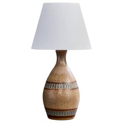 Einar Johansen, Table Lamp, Stoneware, Denmark, 1960s