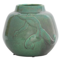 Einar Luterkort Ceramic Vase Swedish Modern, 1930s