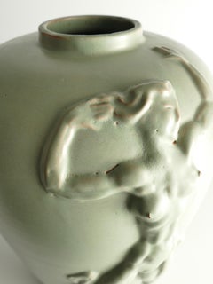 Einar Luterkort Floor Vase, Model 169, for Upsala Ekeby, Sweden, 1930s