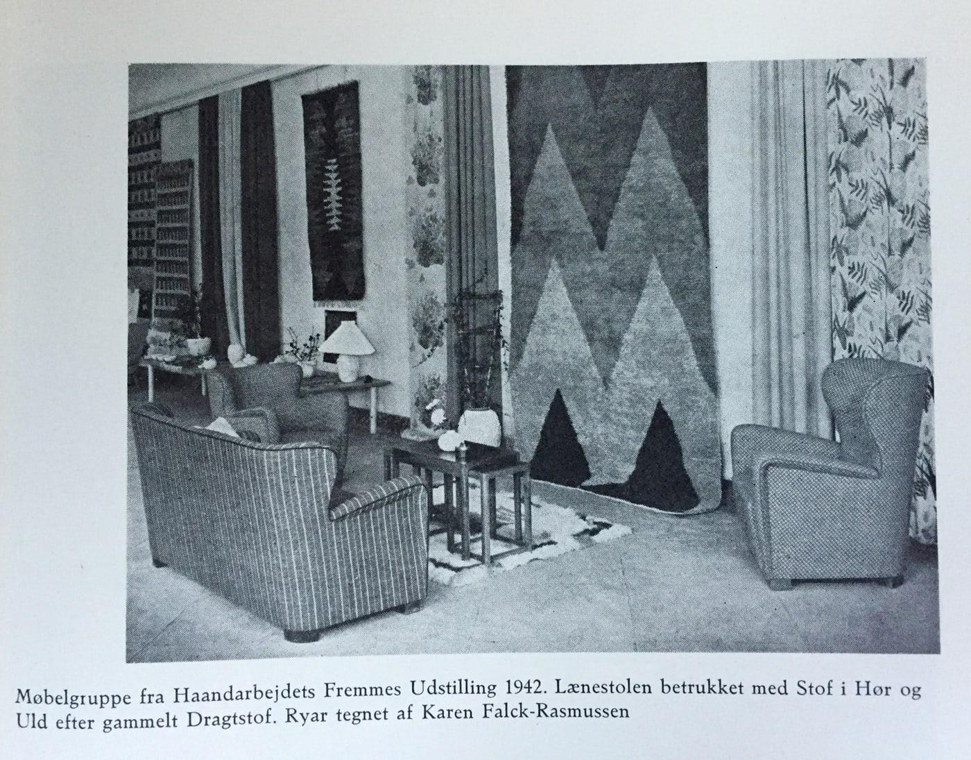 Einar Nordhede, Sillón con respaldo alto, 1942 Piel de carnero en venta