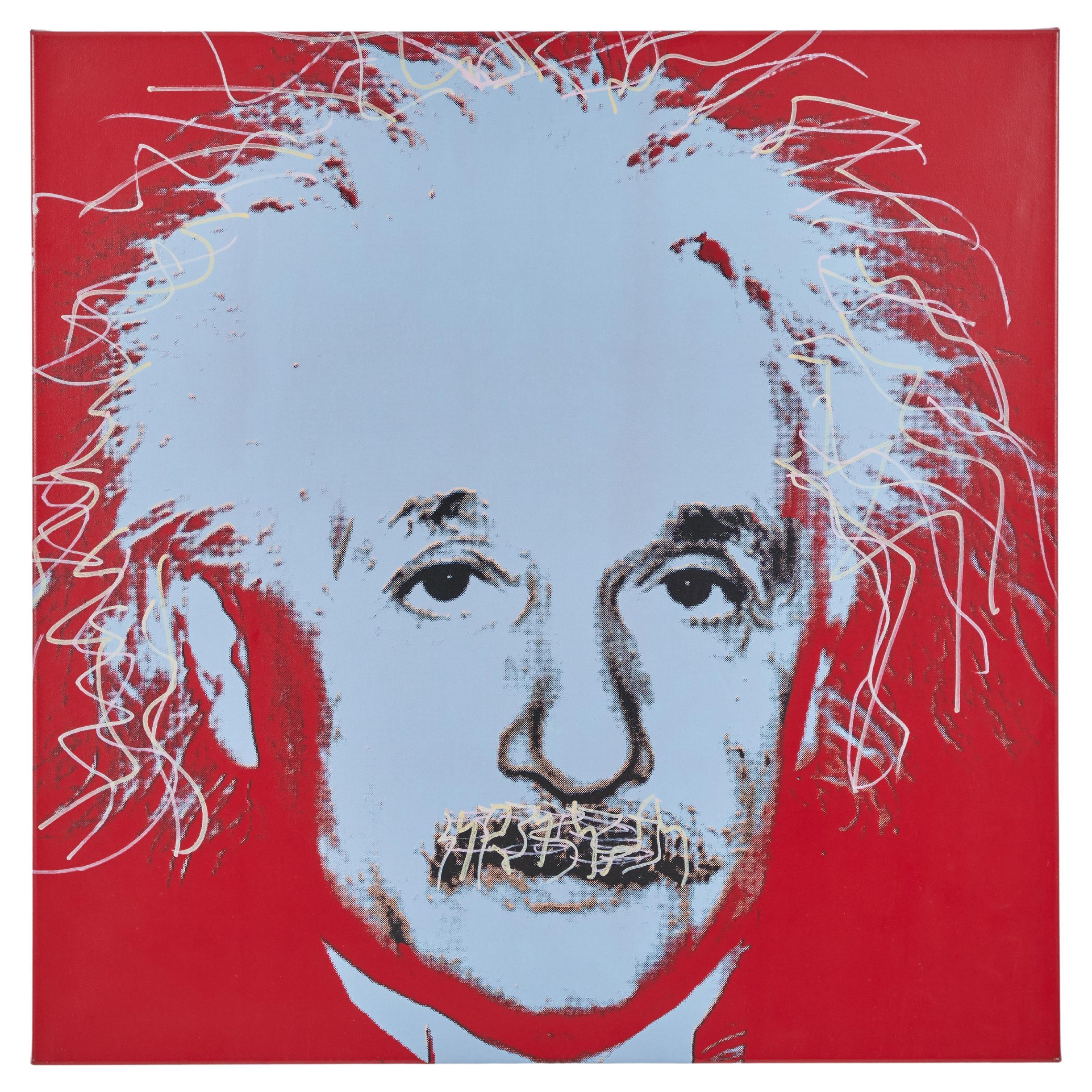 Einstein (Homage to Genius Series) 1996, Steve Kaufman For Sale