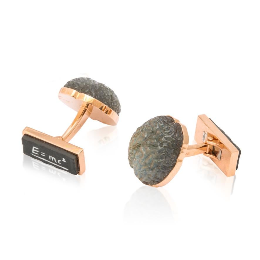 Contemporain Boutons de manchette Einstein, par Michael Kanners en vente