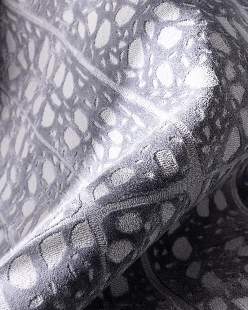 Eira Silver Rug by Volver Studios For Sale 4