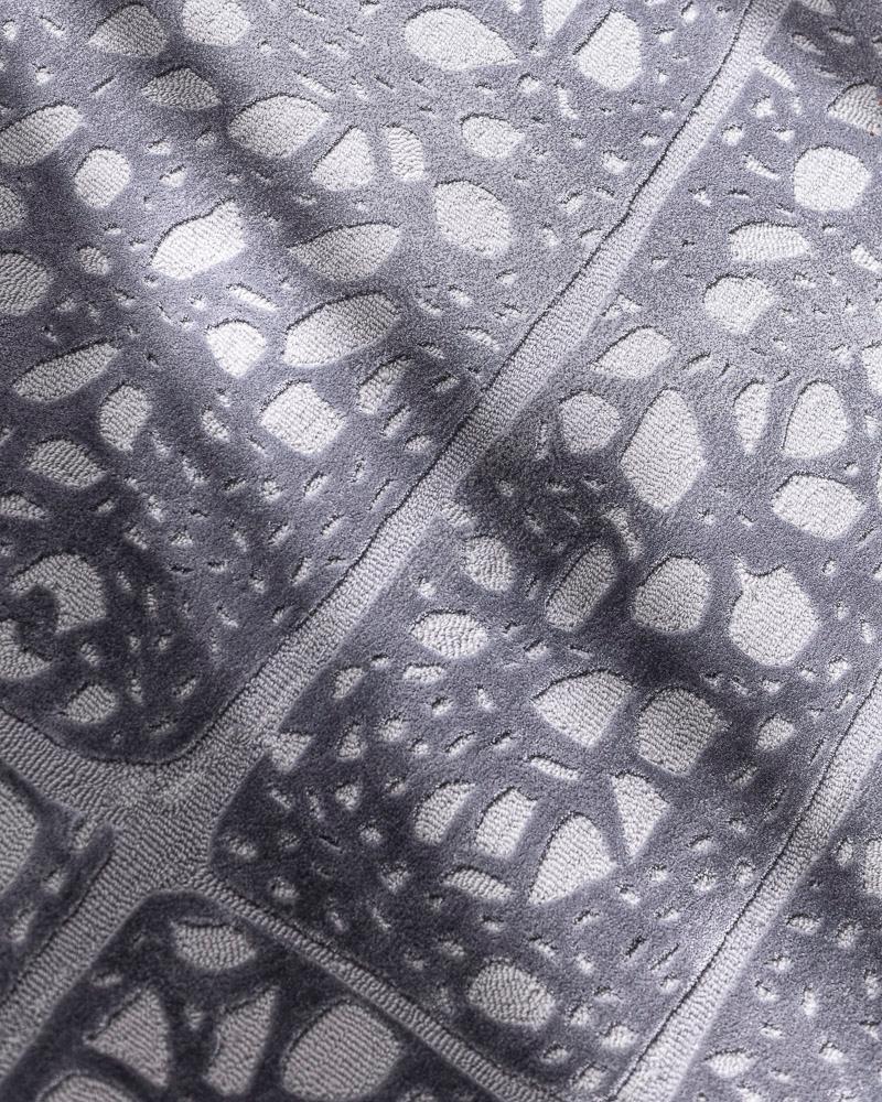 Eira Silver Rug by Volver Studios For Sale 5