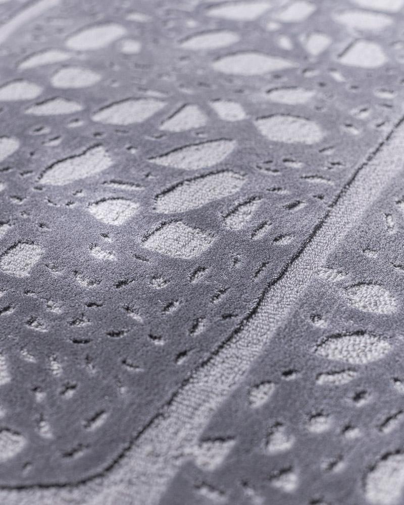 Eira Silver Rug by Volver Studios For Sale 8