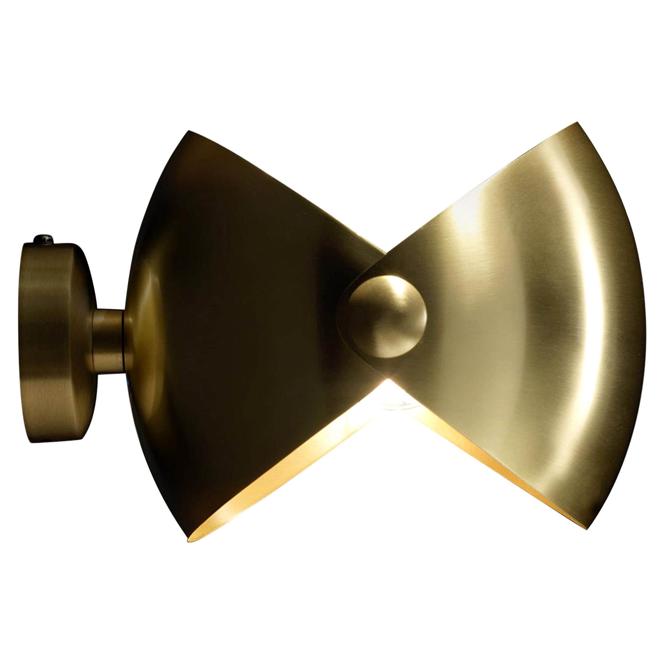 Eirene Brass Italian Sconce Lamp by Esperia For Sale