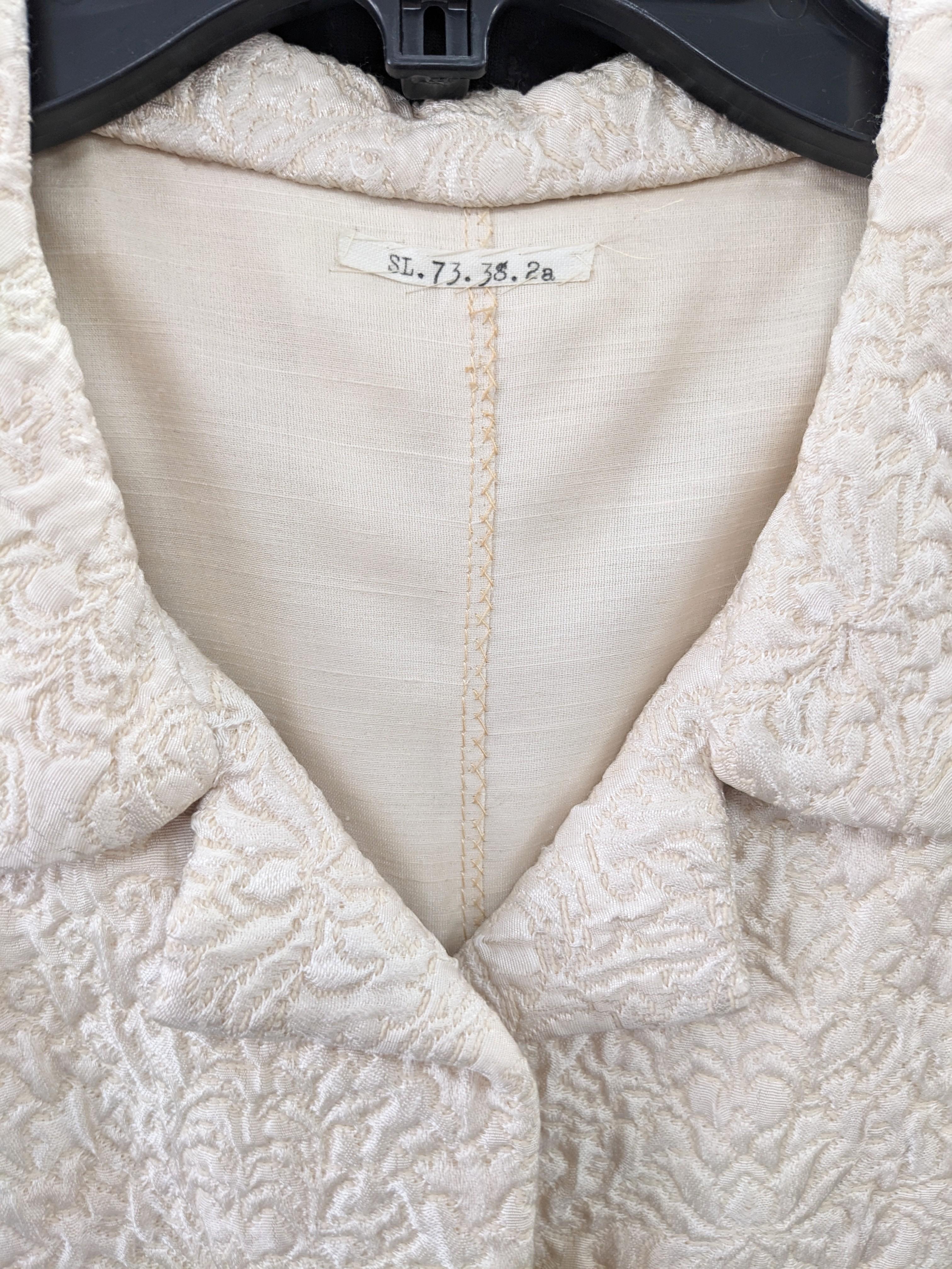 Robe cloche en soie ivoire Eisa, Balenciaga en vente 6