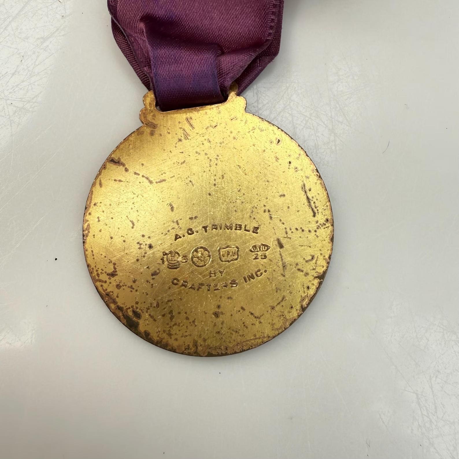 Eisenhower Nixon 42nd Inaugural Ball Medal Ribbon Pin Committee Member 1950s USA In Good Condition For Sale In Hyattsville, MD