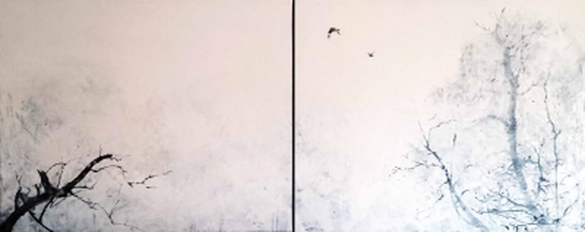 Eishin YOZA Landscape Painting -  Hiver Diptych II 
