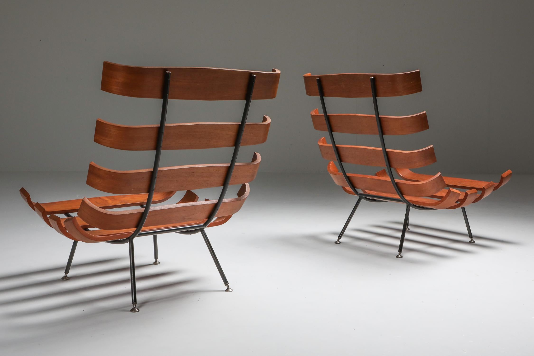 Eisler and Hauner 'Costela' Lounge Chairs In Good Condition In Antwerp, BE