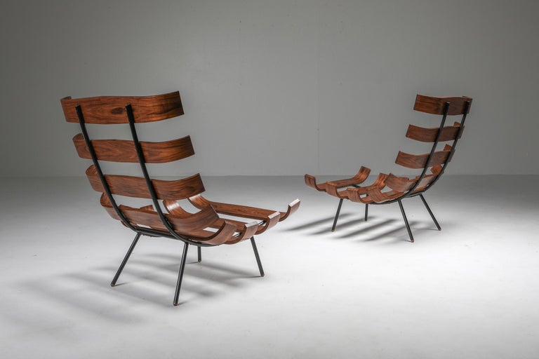 Eisler and Hauner 'Costela' Lounge Chairs In Good Condition In Antwerp, BE