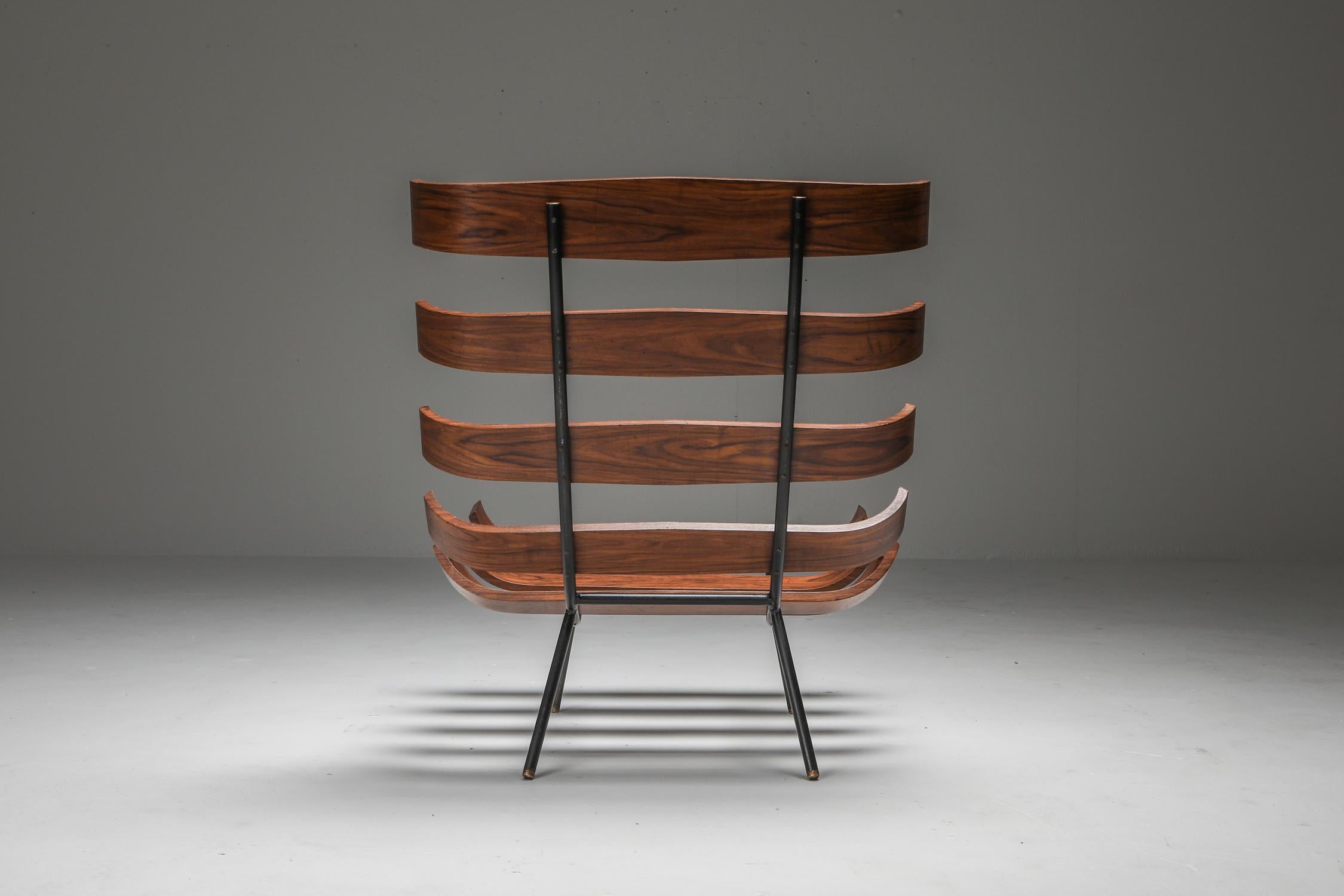 Metal Eisler and Hauner 'Costela' Lounge Chairs